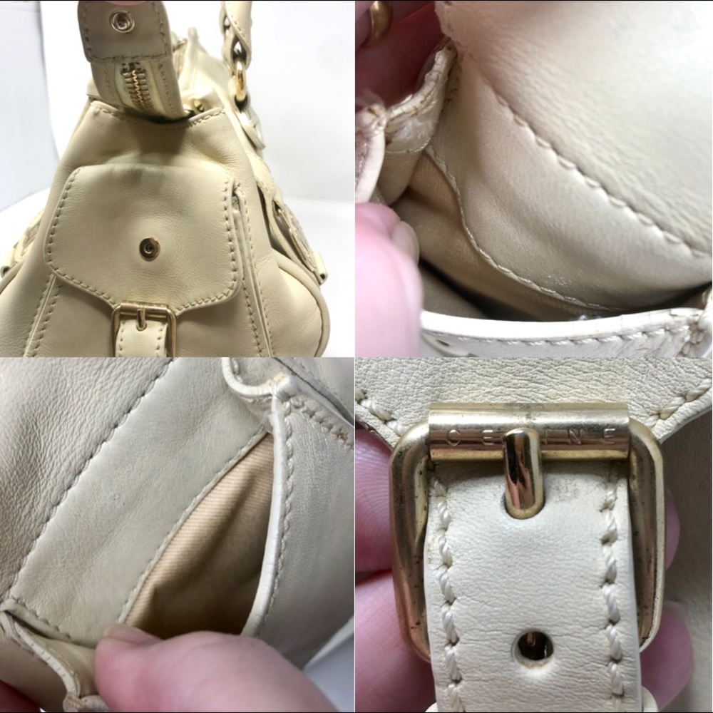 Céline Ivory Calf Boston Bag w/Macadam Hardware - Picture 10 of 11